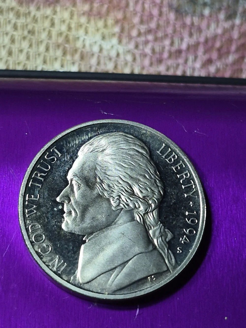 1994 S Cameo Proof Jefferson Nickel